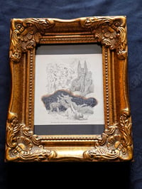 Image 2 of The Punishment - Devils -  1800's  Biblical Page & Preserved Web