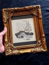 Image 1 of The Punishment - Devils -  1800's  Biblical Page & Preserved Web