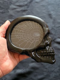 Image 1 of Skull detail framed preserved web 