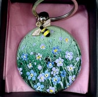 Image 4 of ‘Remember Me’ painted Keyring Pendant