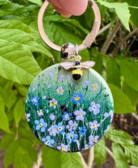 Image 3 of ‘Remember Me’ painted Keyring Pendant