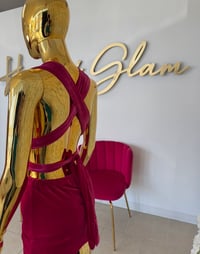 Image 2 of Velvet Tie Dress