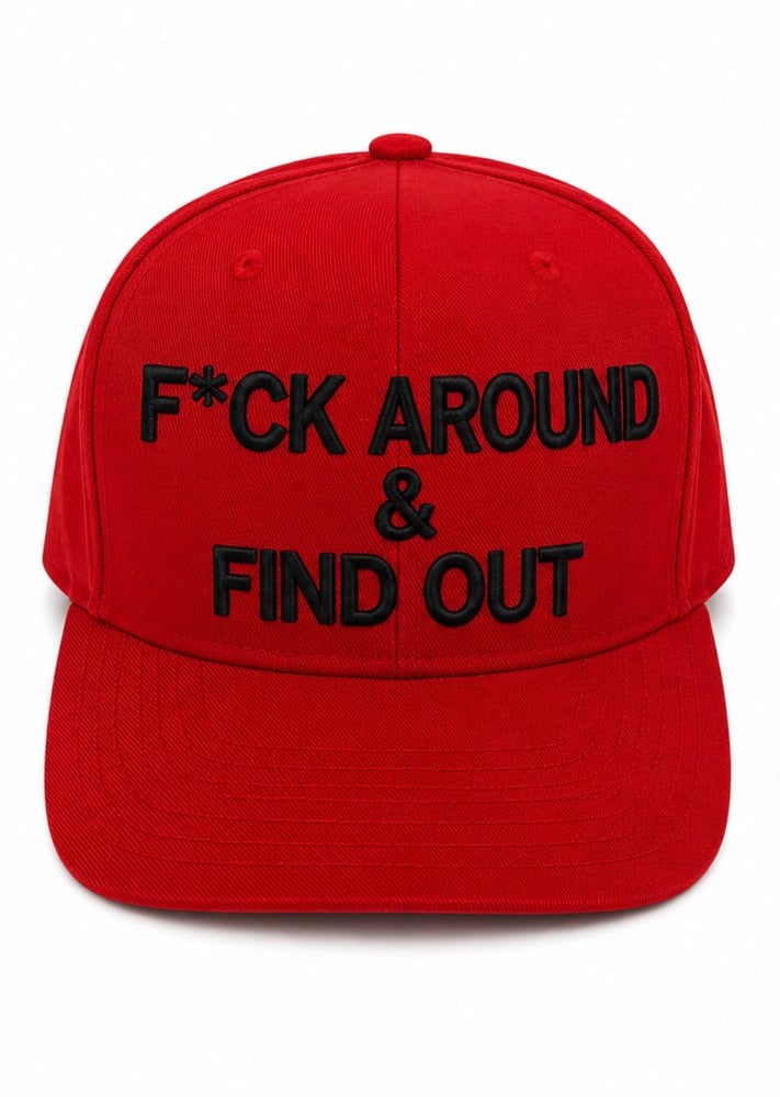 Image of F*ck Around & Find Out Snapback red