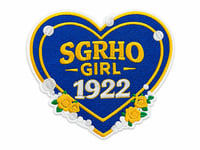 SGRHO Girl Medium Heart Shaped Patch