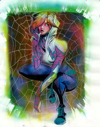 Quiet in the Web — Spider-Gwen Original Art