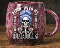 Image 1 of Vibin with my Demons 14oz Ceramic Mug