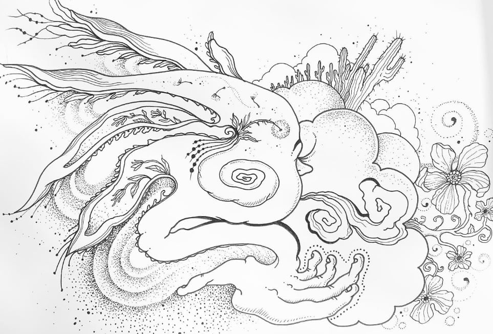 Image of Desert vibes - original drawing
