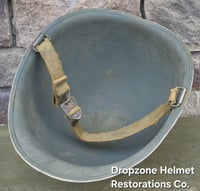Image 9 of WWII 2nd Ranger Battalion M-1 Helmet. NCO. D-Day Normandy. 