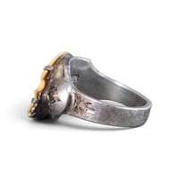 Image 4 of Vintage Asian Export Carved Bone Skull Ring, c. 30s-40s