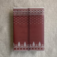 Image 8 of Knitted holiday printed vellum wrap for 5x7 cards PACK of 10