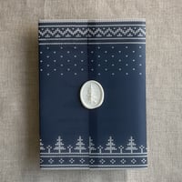 Image 18 of Knitted holiday printed vellum wrap for 5x7 cards PACK of 10