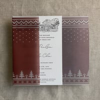 Image 9 of Knitted holiday printed vellum wrap for 5x7 cards PACK of 10