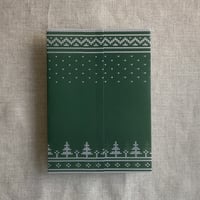 Image 12 of Knitted holiday printed vellum wrap for 5x7 cards PACK of 10