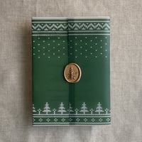 Image 14 of Knitted holiday printed vellum wrap for 5x7 cards PACK of 10