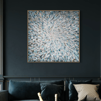 Image 3 of 'Whispers of Light' - 105x105cm, FRAMED in oak