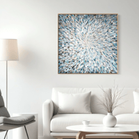 Image 4 of 'Whispers of Light' - 105x105cm, FRAMED in oak