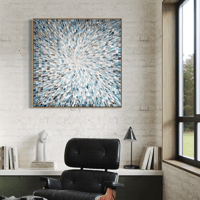 Image 5 of 'Whispers of Light' - 105x105cm, FRAMED in oak