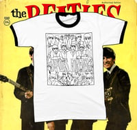 Image 2 of Beatles Coloring Book ringer tee & tote bag (with fabric markers!)