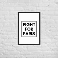Image 2 of Affiche encadrée PEFRA — FIGHT FOR PARIS