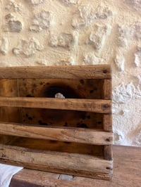 Image 4 of Porte revue 2/2 ancienne en bois XIXe siècle - décoration chinée 