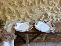 Image 2 of Assiettes plates Moulin Des Loups art déco - faïence ancienne  