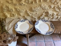 Image 1 of Assiettes plates Moulin Des Loups art déco - faïence ancienne  