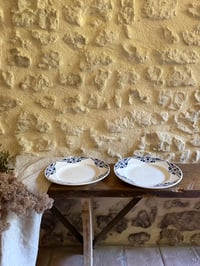 Image 7 of Assiettes plates Moulin Des Loups art déco - faïence ancienne  