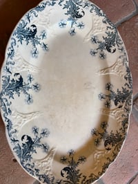 Image 6 of Plat Longwy modèle Lorrain en terre de fer XIXe siècle - Art de la table brocante 