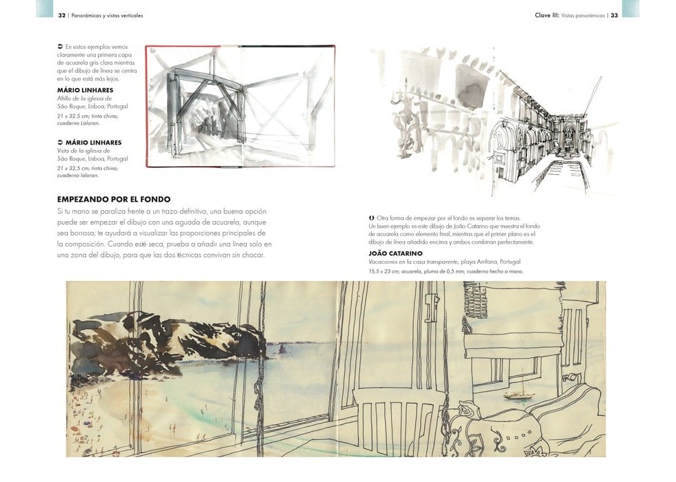 Image of PANORÁMICAS Y VISTAS VERTICALES Técnicas para dibujar in situ desde perspectivas inesperadas
