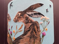Image 2 of Meadow Hares Lampshade 