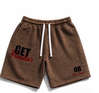 Image 1 of Get Familiar “Move Around” Vintage Shorts – Brown 🔥
