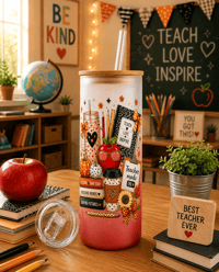 Image 1 of Teach Love Inspire 20oz Skinny Libbie Duo