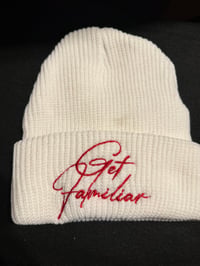Image 1 of Get Familiar Signature Waffle-Knit Beanie 🔥