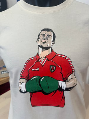 Image of ‘The Italian Dragon’ T-shirt in Navy and Off White