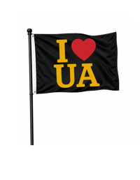 I Love UA spirit flag
