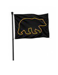 Upper Arlington Bear Silhouette spirit flag