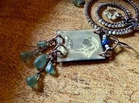 Image 13 of Asymmetrical Fortune Teller in blue earrings 