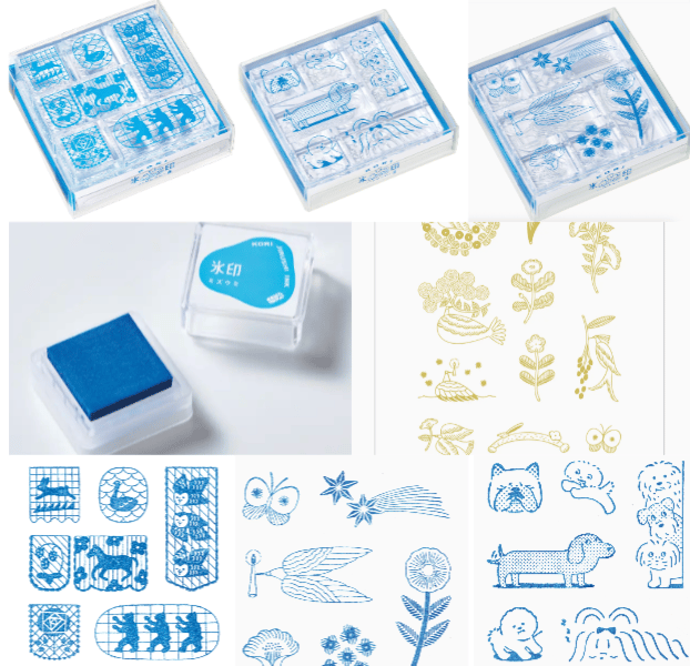 Stamp Set, Ink Pad, and Gold Foil Washi - Image 1 of 17