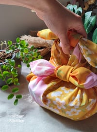 Image 2 of Furoshiki Vintage Yellow Floral