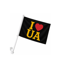 I Love UA spirit car flag