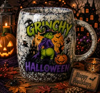 Image 1 of Grinchy Halloween 14oz Ceramic Mug