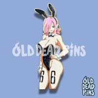 Image 2 of Bad Bunny Vinsmoke Enamel Pin