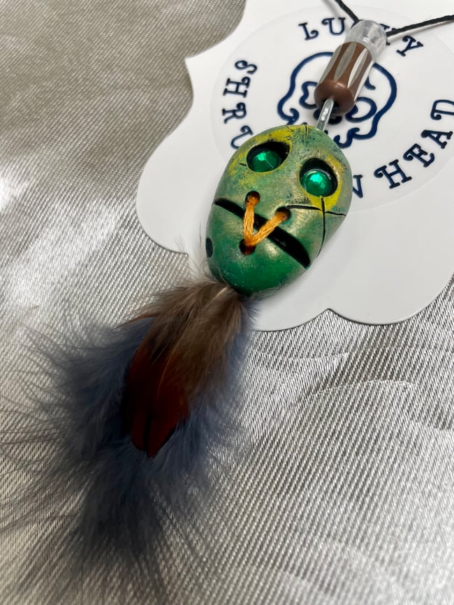 Lucky Shrunken Head- ghastly green