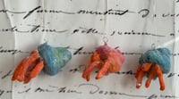 Image 2 of Spun cotton hermit crab ornament 