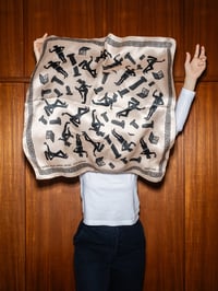 PFGV silk scarf BEIGE