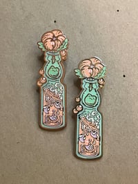 Ramune Bottle Gold Enamel Pin