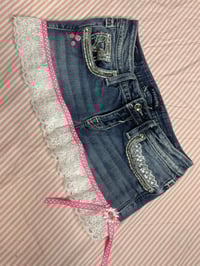 Image 5 of Pink lace miniskirt