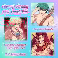 Image 1 of [PRE-ORDER] Cherry’s Steamy FAU Pins Wave 1