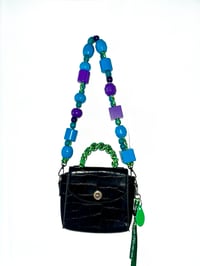 Image 1 of KSFW bagtique BigBeaded strap + Vintage Bag KOMBO 