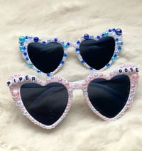 Image 1 of Personalised Blinged Heart Sunglasses 